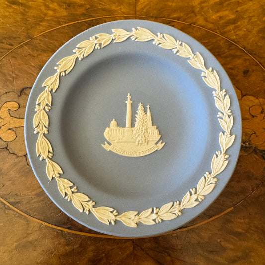 Wedgwood Blue Jasperware Trafalgar Square Small Dish 