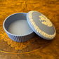 Wedgwood Blue Jasperwear Horse Carriage Trinket 