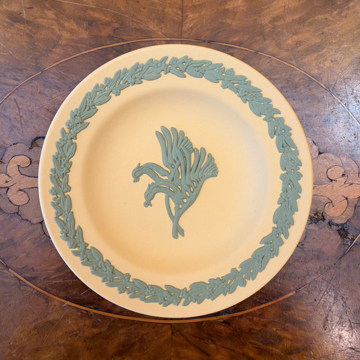 Wedgwood Cane Jasperware Kangaroo Paw Australian Wildflower Collection Plate