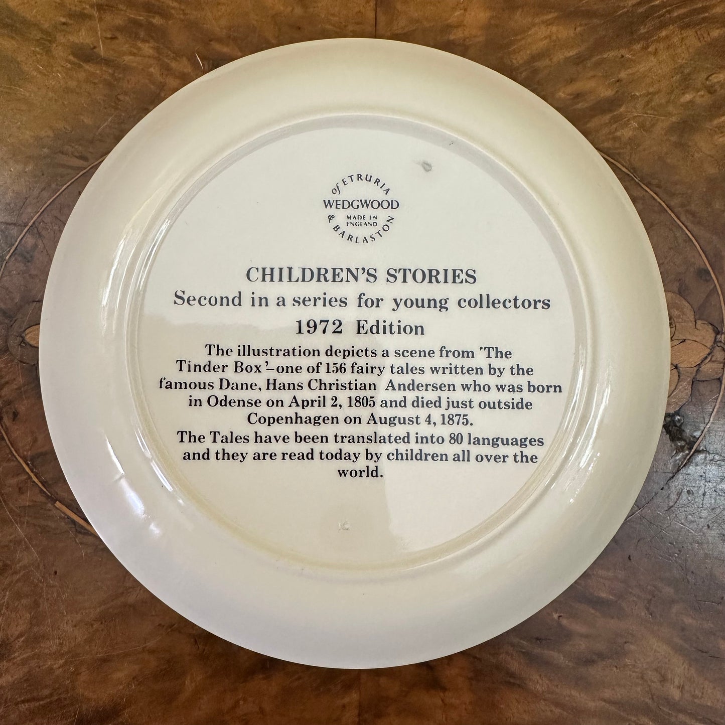  Wedgwood Children's Story 1972 "The Tinder Box" By Hans Christian Anderson 