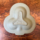 Wedgwood Green Jasperware Club Clover Shaped Trinket Dish 