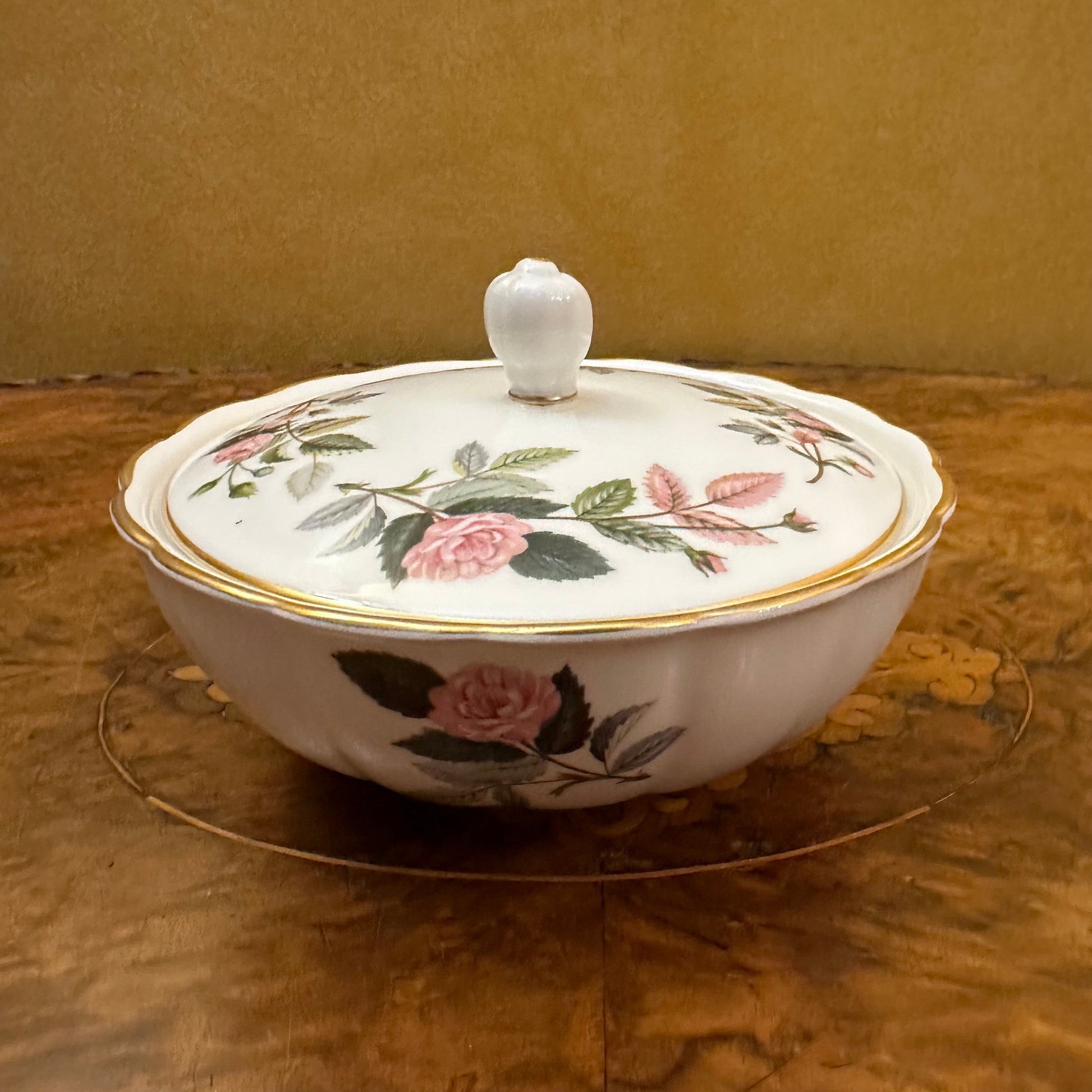 Wedgwood Hathaway Rose Trinket Bowl 
