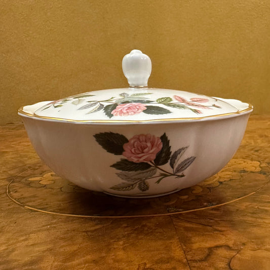 Wedgwood Hathaway Rose Trinket Bowl With Lid 