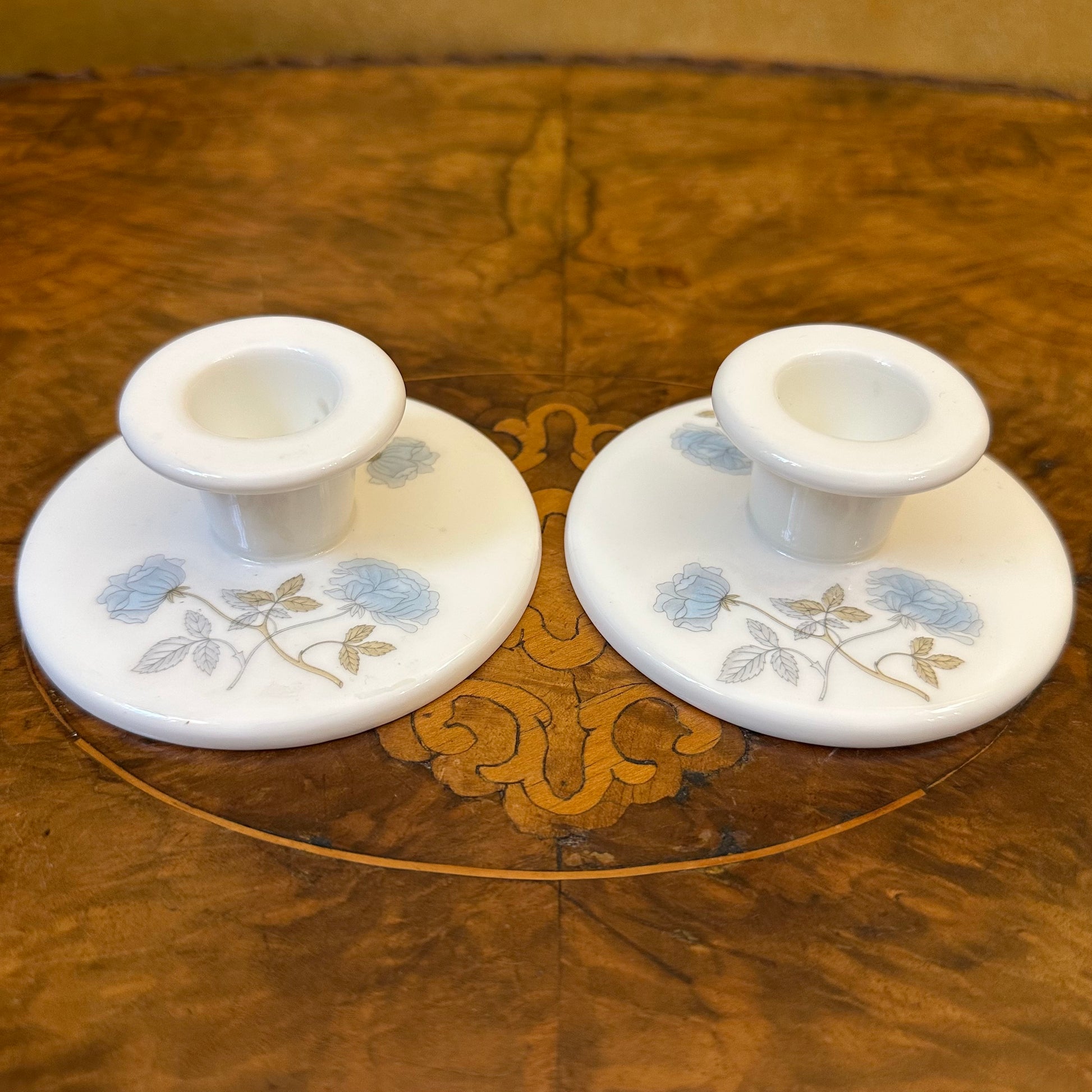 Wedgwood Ice Rose Candle Holder 