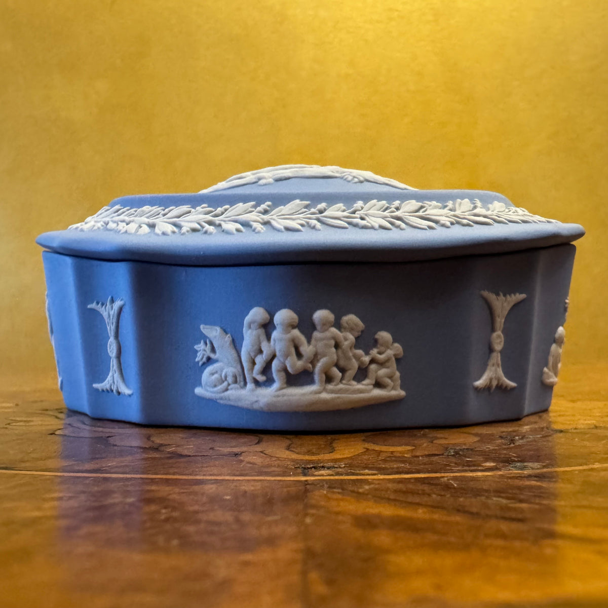 Wedgwood Jasperware Blue Cherubs Trinket 