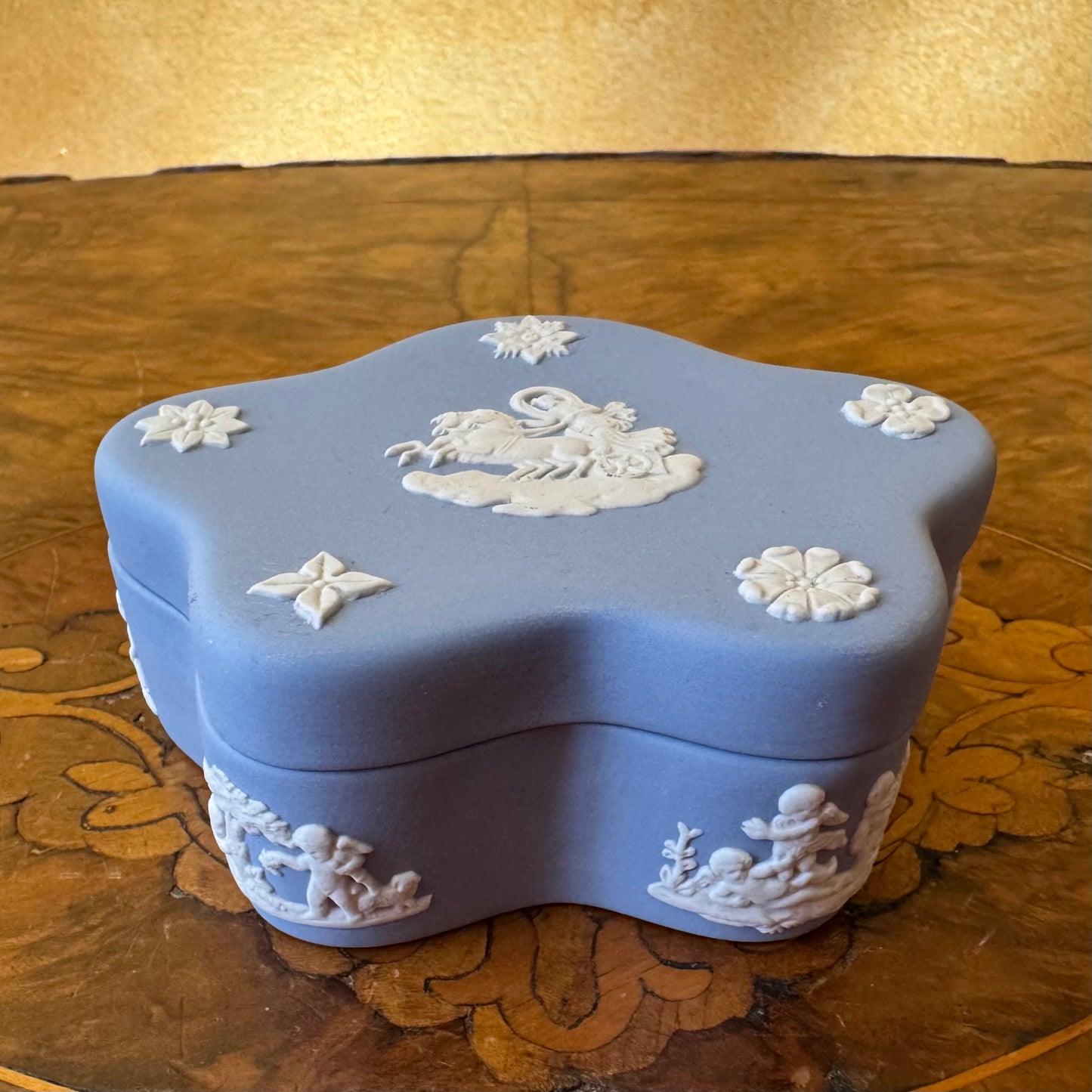 Wedgwood Jasperware Blue Star Shaped Box 