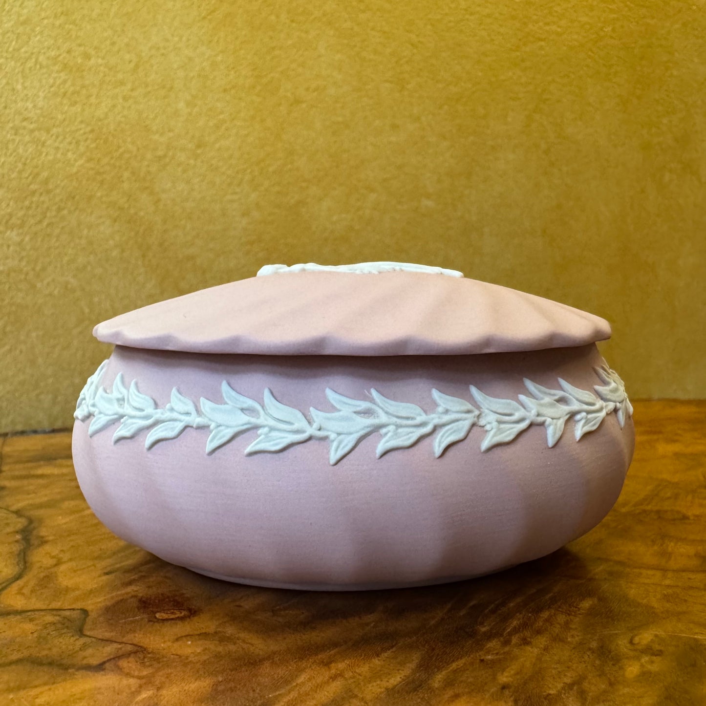 Wedgwood Pink Jasperware Dancing Hours Trinket 