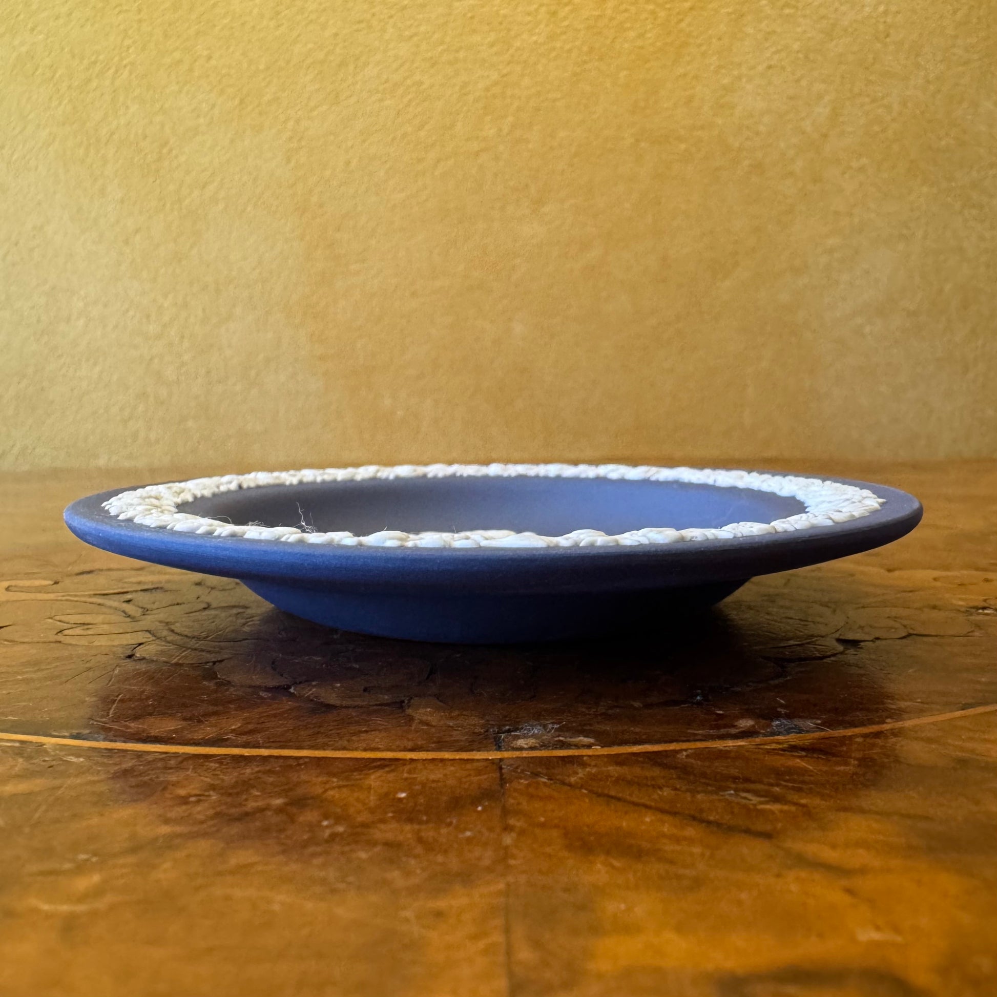 Wedgwood Portland Blue Jasperware Crocus Plate 
