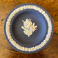 Wedgwood Portland Blue Jasperware Crocus Small Plate 