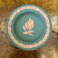 Wedgwood Teal Jasperware Sturt Desert Pea Small Plate 