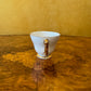 Vintage White Gold Demitasse Coffee Cup & Saucer