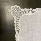 Vintage White Linen Square Doily