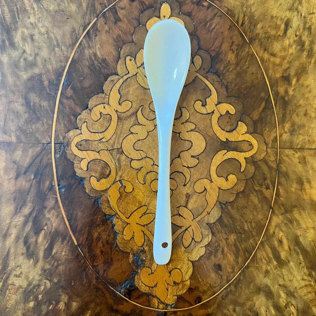 White Porcelain Spoon