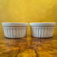 White Ramekin Bowls Pair 