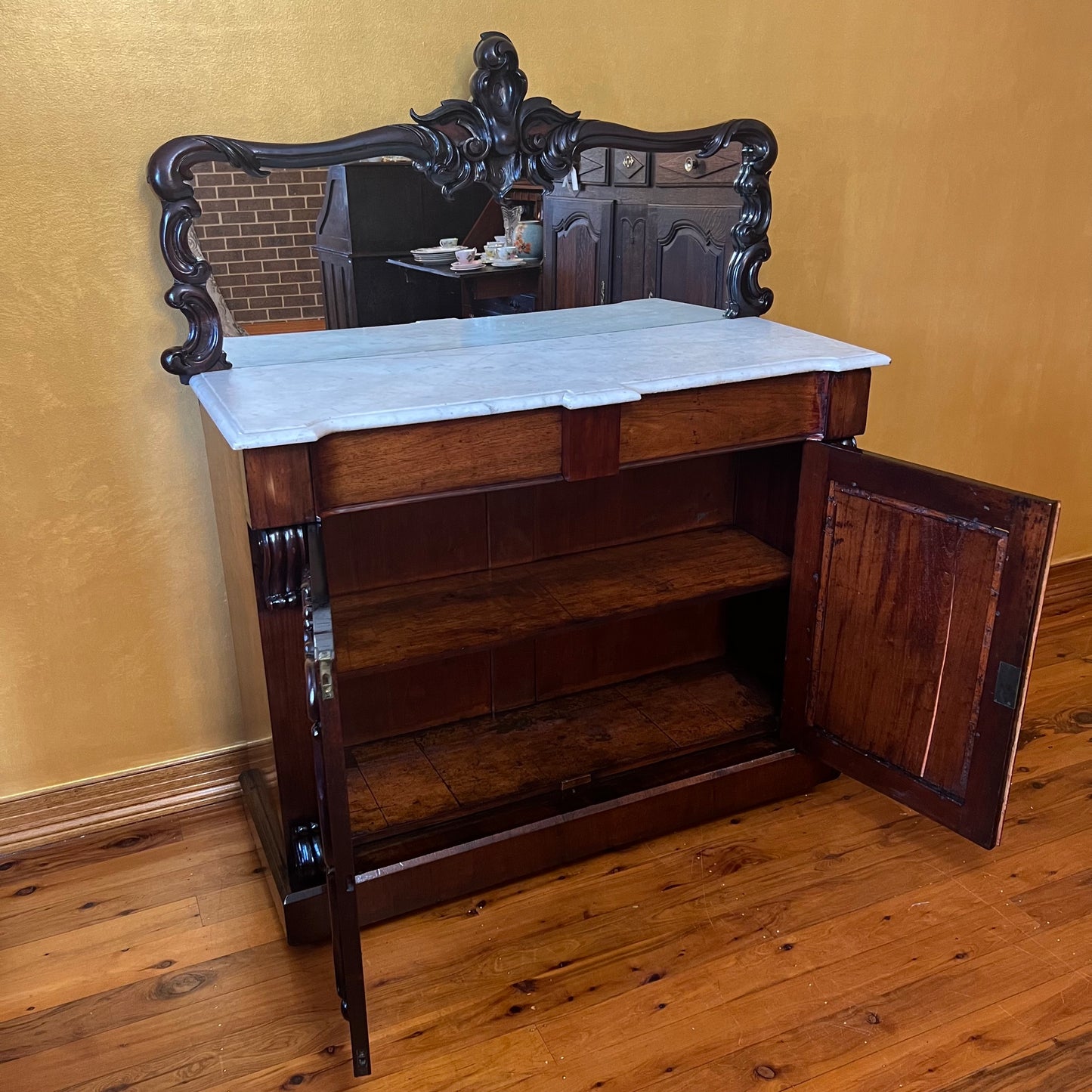 William IV Rosewood Mirror Sideboard 