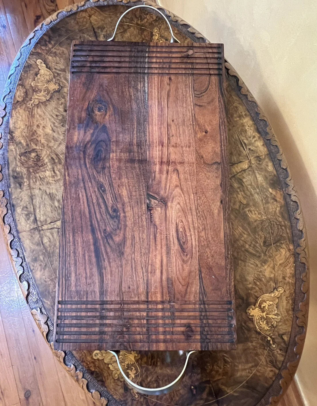Large Wooden Cheese Board With Handles