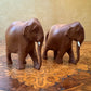 Wooden Elephant Figurines  
