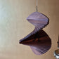 Wooden Spiral Hanging Frog Print Wind Ornament