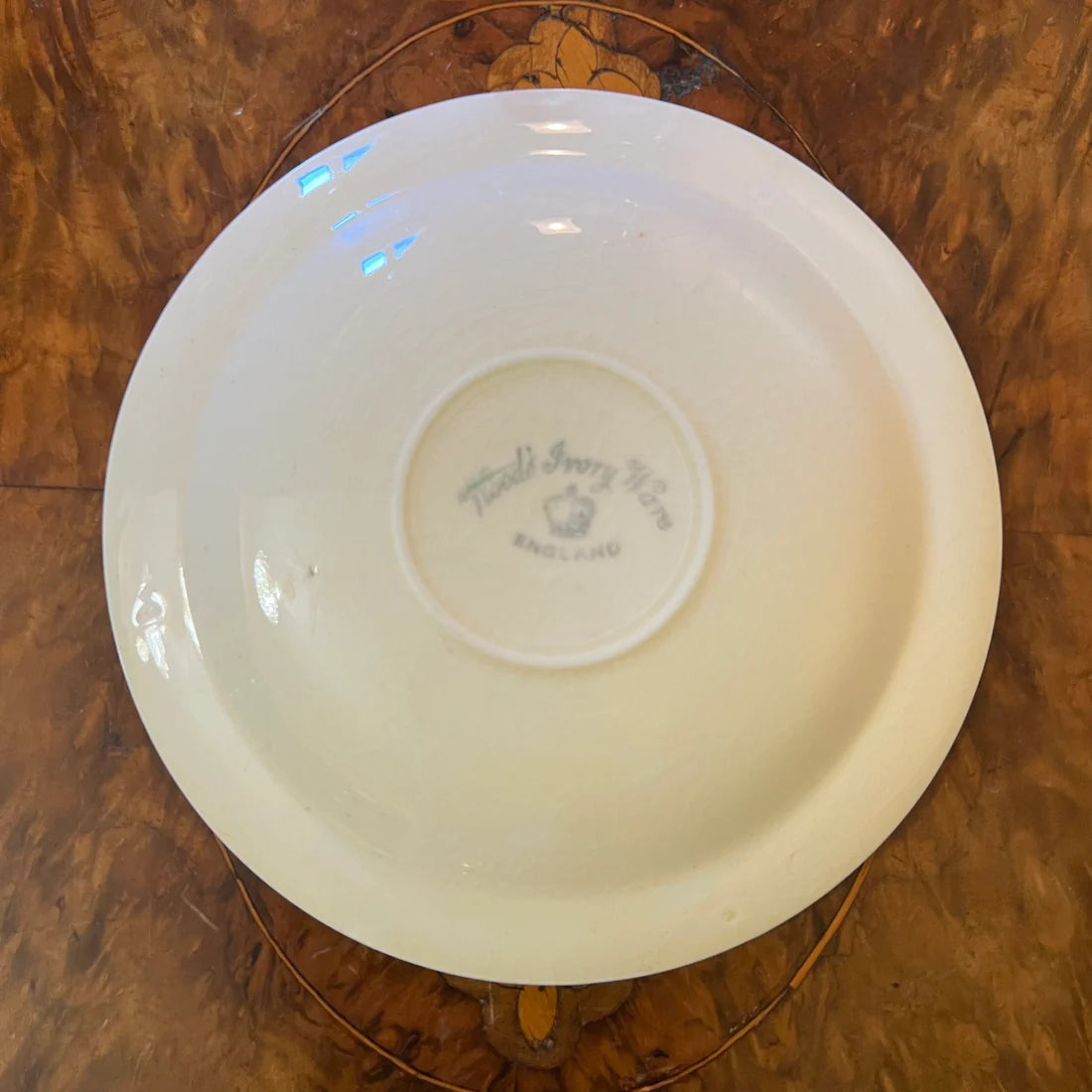 Vintage Woods Ivory Ware Green Saucer