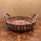 Woven Wicker Basket With Two Handles