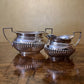 Antique Flavelle Bros Silver Plate 8860 Creamer & Sugar Bowl Set
