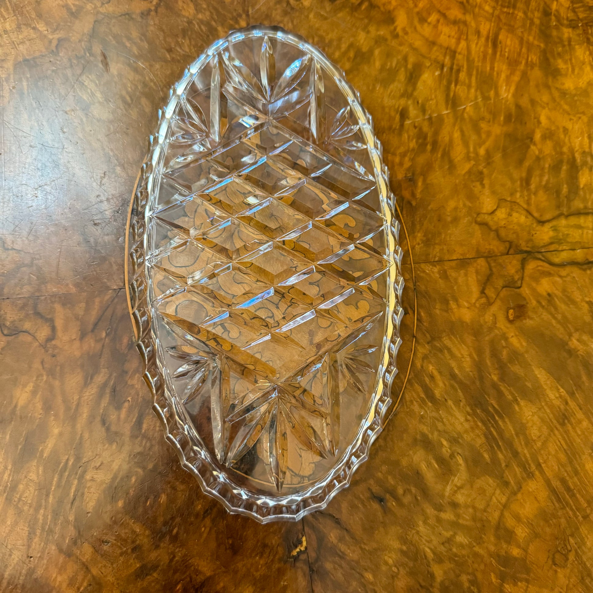 diamond cut design tray 