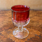 nberry King's Crown Ruby Thumbprint Tiffin Glassware Drinking Glasses 