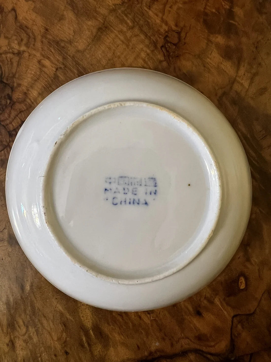 Vintage Chinese Fish Print Trinket Dish