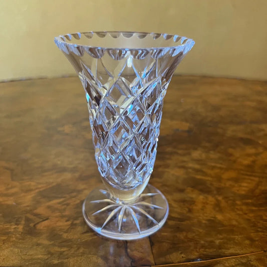 Vintage Crystal Small Vase