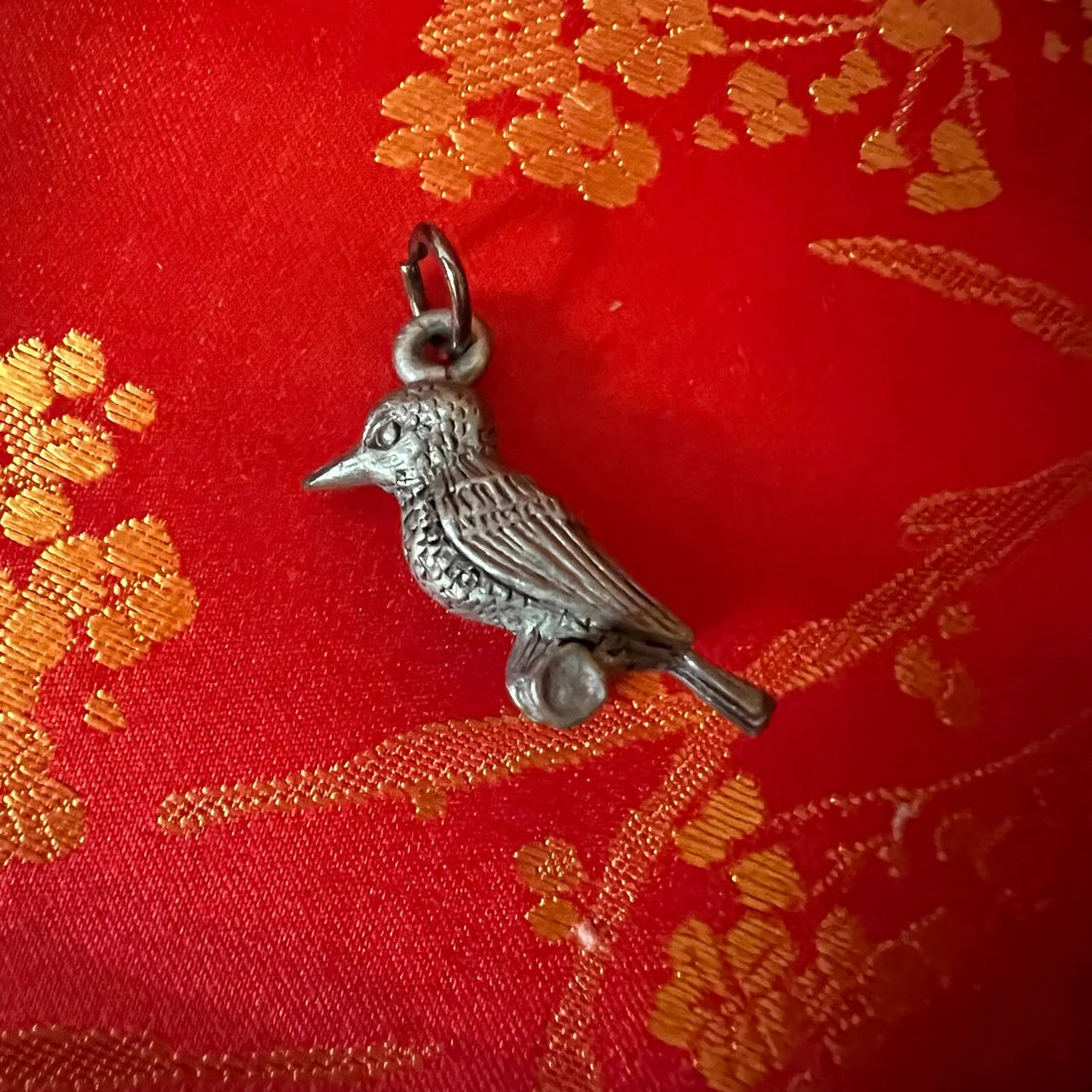 Vintage Bird Charm Pendant