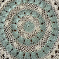 Vintage Mint White Crochet Doily Three Piece Set