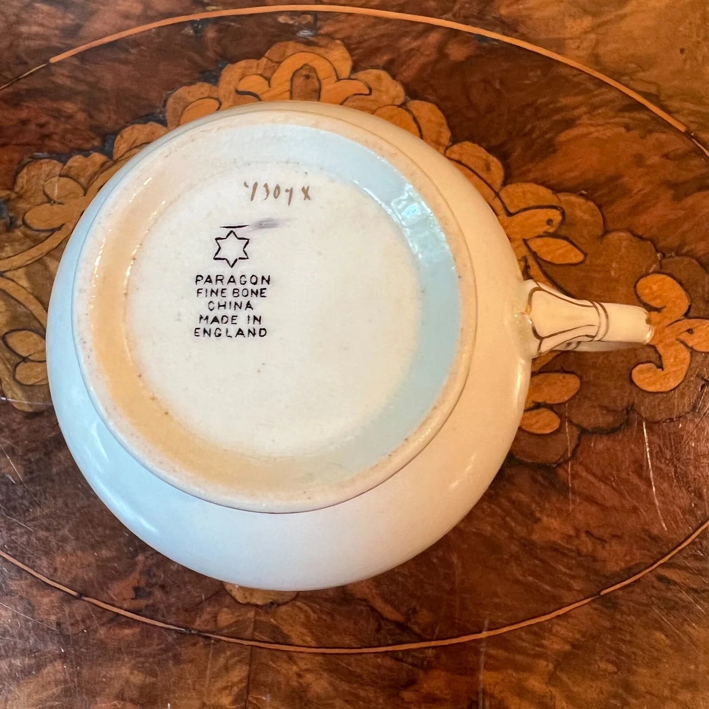 Paragon Green Gold Tea Cup & Saucer
