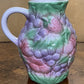 Vintage Strawberry Grapes Porcelain Jug