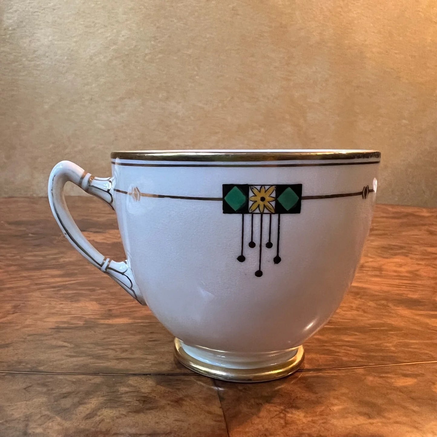 Paragon Green Gold Tea Cup & Saucer
