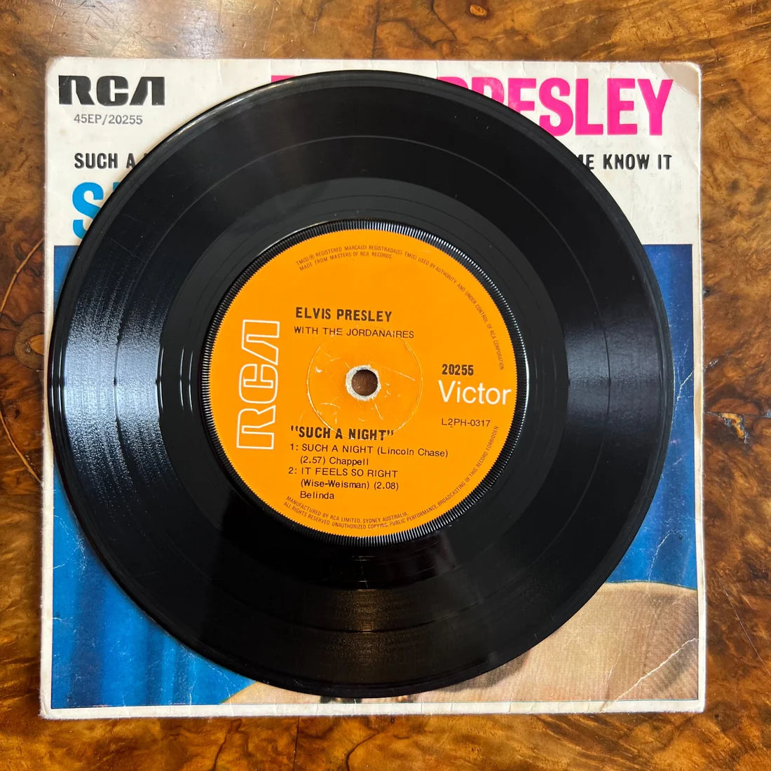 Elvis Presley Such A Night Vinyl Record