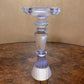 Vintage Glass Candle Holders Pair