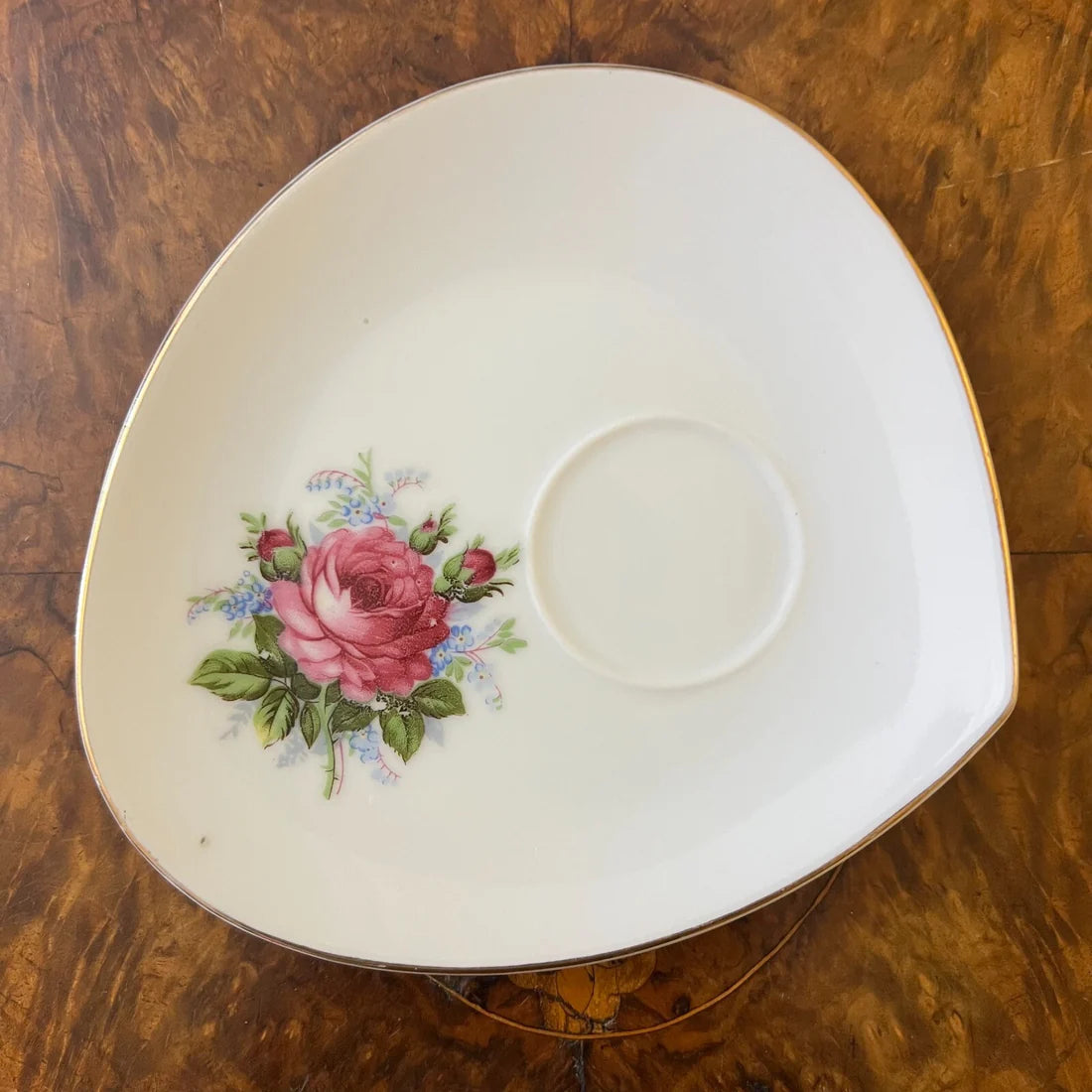 Vintage Floral Tea Cup Tennis Plate