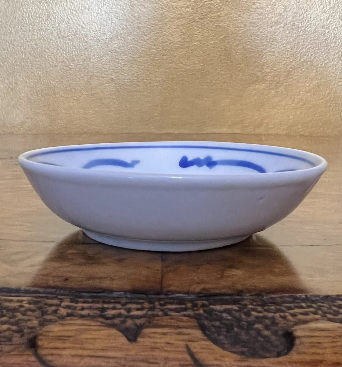 Vintage Chinese Fish Print Trinket Dish