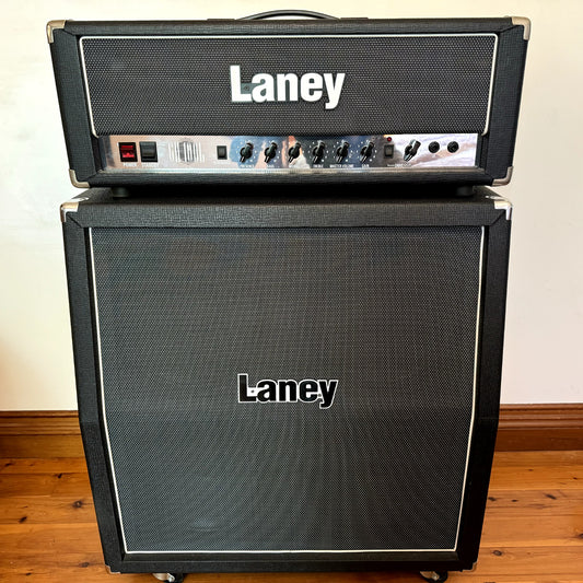 Laney GH100L Single-Channel 100-Watt Tube Guitar Amp Head + Laney laney TT412A C