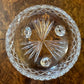 Vintage Crystal Bowl With Turned Legs
