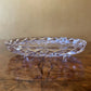 Vintage Glass Cake Plate On Legs