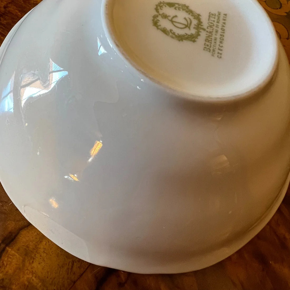 LC Bernadotte Floral Gold Trim Dessert Bowl