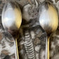 Antique Walker & Hall Sheffield Silver Plated Small Spoons Pair