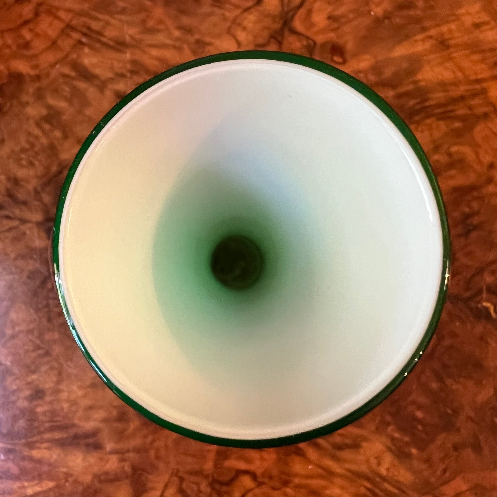 white green vase