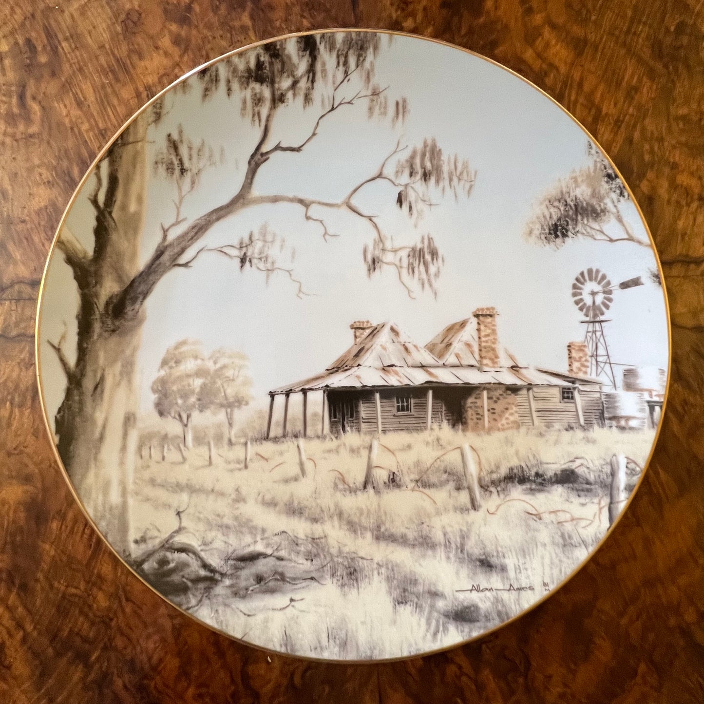 Allan Ames Australian Homestead Collectors Plate