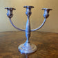 American Sterling Silver Three Branch Candlestick