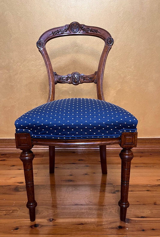 Antique English Walnut Ladies Chair