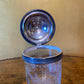 Antique Etched Glass Canister 
