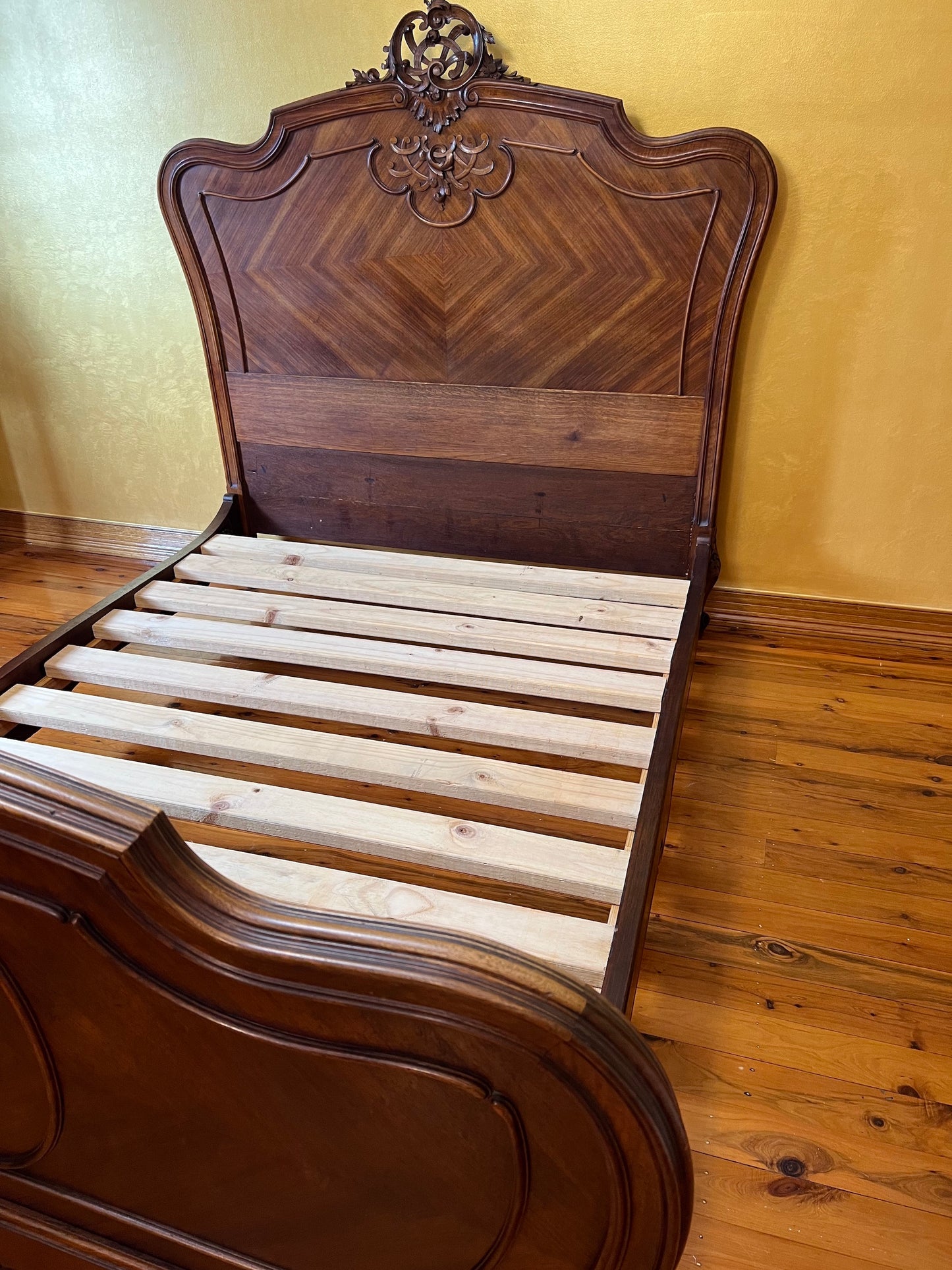Antique French 19th Century Double Bed