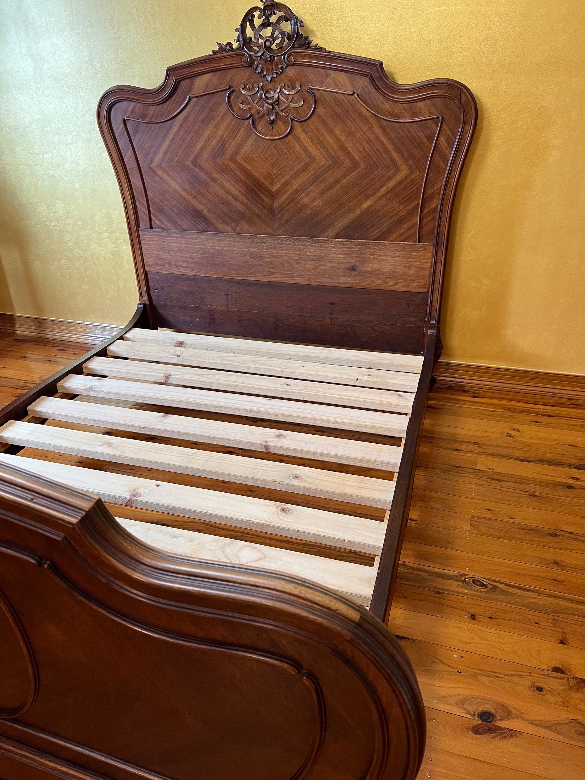 Antique French 19th Century Double Bed